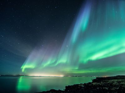 zorza polarna Islandia