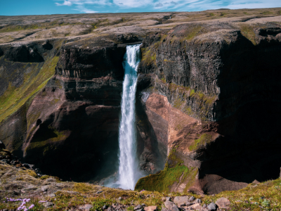 Haifoss-wodospad-Islandia